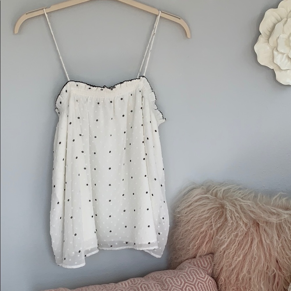 LOFT flowy spaghetti strap top EUC